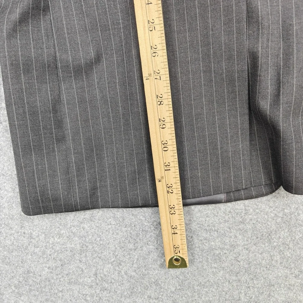 Brooks‎ Brothers Blazer Mens 44L Gray Wool Pinstripe Stretch Sport Coat Jacket
